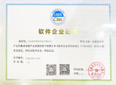 墨珩科技通过“双软企业”认定，彰显上海软件开发实力